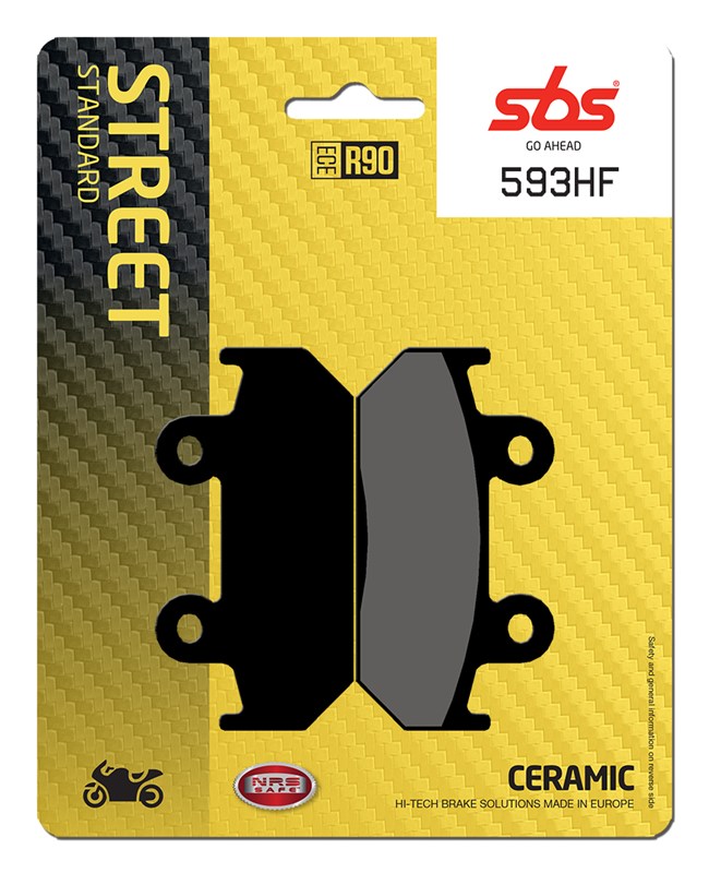 SBS brake pads KH121 street standart ceramic colour black (593HF)